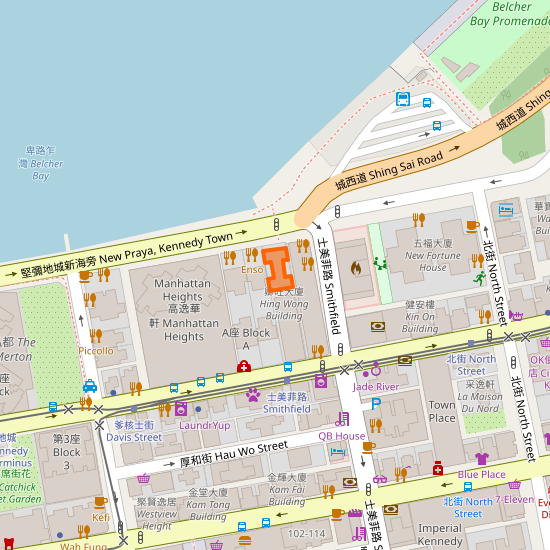 Block A, 25, New Praya, Kennedy Town, Kennedy Town, Central and Western District, Hong Kong Island, Hong Kong, 000000, China