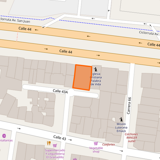 Macrollantas San Juan, Calle 43A, San Joaquín, Comuna 11 - Laureles-Estadio, Perímetro Urbano Medellín, Medellín, Valle de Aburrá, Antioquia, 0500, Colombia